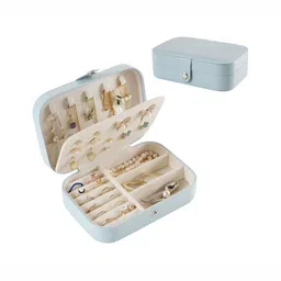 Just Lil Things Turquoise Blue Set of 1 Regular Jewellery Organiser Organisers-53