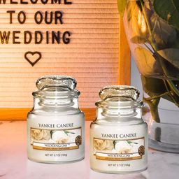 YANKEE CANDLE Set Of 2 White Classic Wedding Day Scented Jar Candles-73