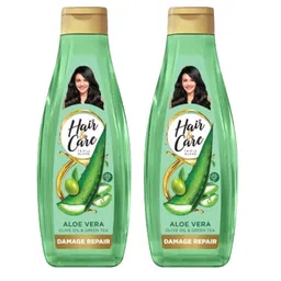 Hair & Care Pack of 2 Aloe Vera, Olive Oil & Green Tea Damage Repair Hair Oil - 300ml Each-8