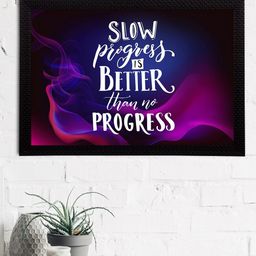eCraftIndia Black & Purple "Slow Progress Is Better Than No Progress" Quote Matt Texture UV Art Painting-picture-21