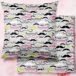ArtzFolio Multicoloured Set of 2 Velvet Square Cushion Covers-27