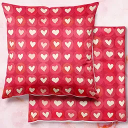 ArtzFolio Multicoloured Set of 2 Velvet Square Cushion Covers-42
