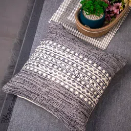 STUDIOHMK Grey Printed Square Cushion Cover-picture-47