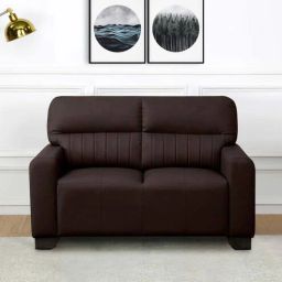 woodsworth from pepperfry Gorgona Fabric 2 Seater Sofa in Brown Colour-picture-32