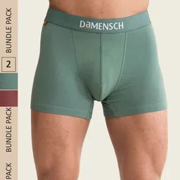 DaMENSCH Men Pack of 2 Deo-Cotton Anti-Bacterial Moisture-Free Trunks-picture-11