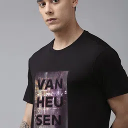 Van Heusen Flex Typography Printed Slim Fit Running T-shirt-image-69