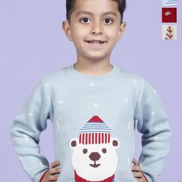 Greendeer Infants Pack Of 2 Woven Design Pure Cotton Sweater With Trousers-image-100