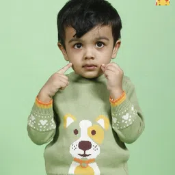 Greendeer Kids Pack Of 2 Graphic Printed Pure Cotton Sweaters-48