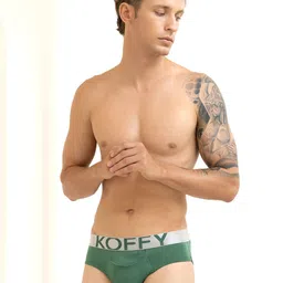 KOFFY Front Open 4 Way Stretch Brand Logo Details Anti-Odour Hipster Briefs KOFFY_KI23-picture-39
