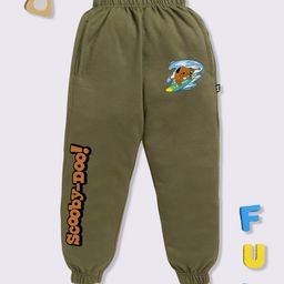 YK X Minute Mirth Boys Scooby Doo Printed Pure Cotton Joggers-image-46