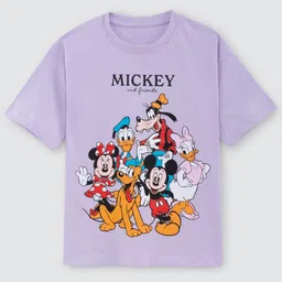 Nap Chief Kids Mickey and Friends Gang Printed Cotton T-shirt-image-68