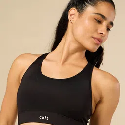 CULT Full Coverage Removable Padding High Support Workout Bra- Moisture Wicking-17