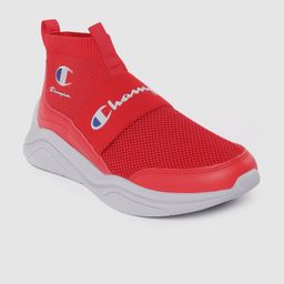Champion Men Woven Design Brand Logo Printed Mid-Top Sneakers-8