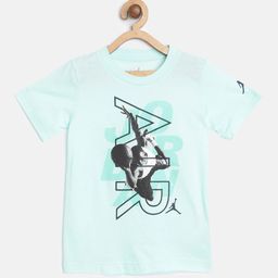 Jordan Boys Blue & Black Cotton T-Shirt Brand Logo Print Over The Top T-shirt-image-22