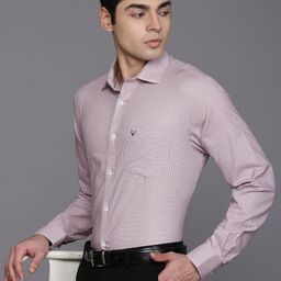 Allen Solly Pure Cotton Sport Fit Checked Opaque Formal Shirt-image-70