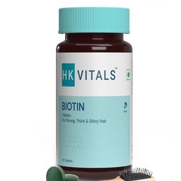 HK VITALS Biotin High Strength Supplement - Supports Hair Growth - 60 Tablets-24