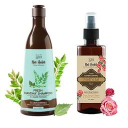 Nat Habit Rosemary Conditioning Methi Jal 200ml & Rosemary Fresh Navdha Shampoo 250ml-46