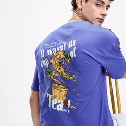 Kook N Keech Oversized Fit Graphic Printed Pure Cotton T-shirt-picture-16