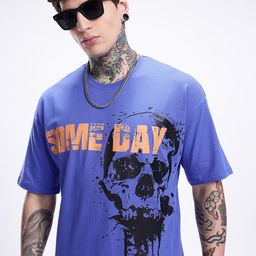 Kook N Keech Typography Printed Drop-Shoulder Sleeves Pure Cotton Oversized T-shirt-picture-39