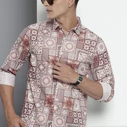 The Indian Garage Co Ethnic Motifs Printed Casual Shirt-image-38
