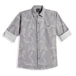 CHARCHIT Boys Comfort Floral Printed Pure Cotton Casual Shirt-image-64