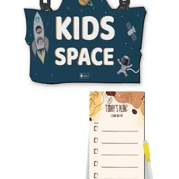 Indigifts Kids Space Sign Board & Magnetic To-Do List Planner-2