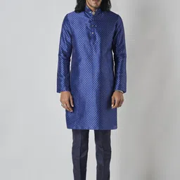 Bubber Blu Ethnic Motifs Printed Mandarin Collar Kurta-picture-28