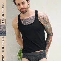 DaMENSCH Men Pack of 2 Deodorizing Modal Printed Anti Bacterial Briefs DAM-PRIN-B-DS-HG-0