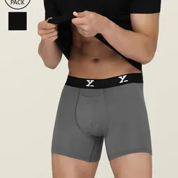 XYXX Men Set of 2 Snug fit Ultra-Soft Ace Modal Cotton Boxer Briefs-36