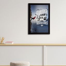 eCraftIndia Blue & White Motivational Quote Satin Matt Textured UV Art Paintings-image-90