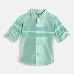 United Colors of Benetton Kids Boys Striped Pure Cotton Shirt-picture-19