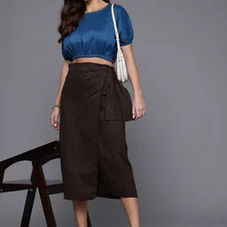 Freehand by The Indian Garage Co Puff Sleeve Crop Top-picture-48