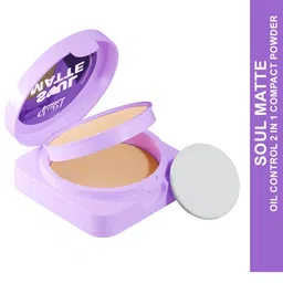 GLAM21 Soul Matte Oil Control 2-In-1 Compact Powder with Hyaluronic Acid - Soft Vanilla 04-8