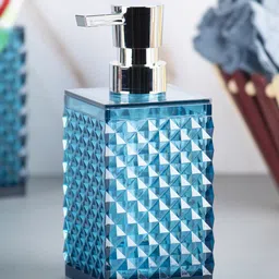 MARKET99 Blue & Silver-Toned Soap Dispenser-picture-35