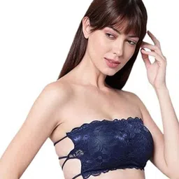 ComfyStyle Floral Pack Of 2 Full Coverage Non Padded Non-Wired Bandeau Bra image 5