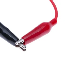 Testing lead wire pair with Crocodile Clips (Red+Black)-1Meter image 4