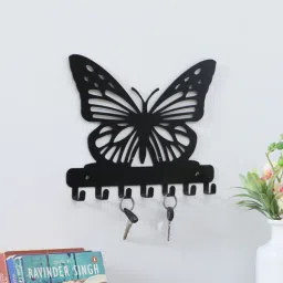 mint furnish Butterfly Black Metal Key holder-picture-30