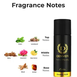 Denver Men Set of 3 Body Deodorant Spray 50 ml each - Honour + Caliber + Black Code image 3