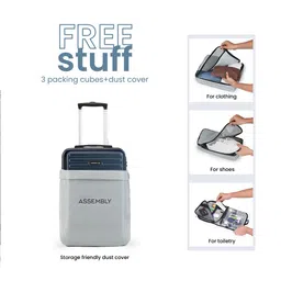Assembly Set Of 3 Textured 360 Degree Rotation Hard-Sided Trolley Bags 40L, 60L 85L image 4