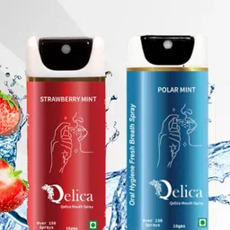 Qelica Set Of 2 Strawberry Mint & Polar Mint Fresh Breath Spray-10g Each-13