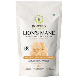Rooted Active Naturals Lion's Mane Mushroom Extract Powder, 60 g-18