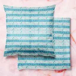 ArtzFolio Multicoloured Set of 2 Velvet Square Cushion Covers-47