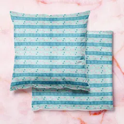 ArtzFolio Multicoloured Set of 2 Velvet Square Cushion Covers-picture-12