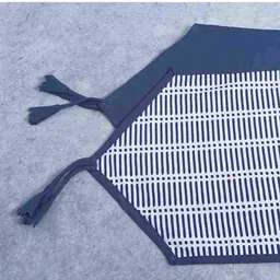 Wonderchef Blue & White Printed Pure Cotton Como Table Runner image 4