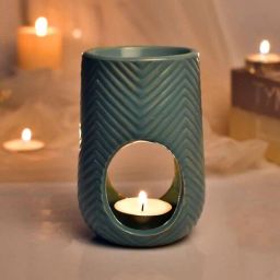tayhaa Artisanal Oval Blue Ceramic Oil Diffuser-picture-32