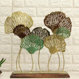 vedas Metal Multicolour Lina 7 Ginko Leaf Table Decor-picture-14