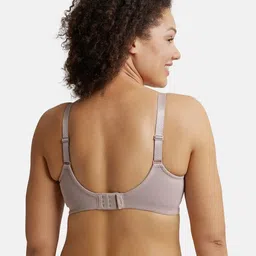 jockey ES27 Wirefree Non Padded Cotton Elastane Full Coverage Plus Size Bra with Broad Wings image 3