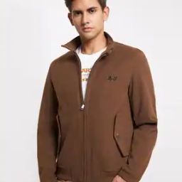 Zip-Front Bomber Jacket with Logo-picture-18