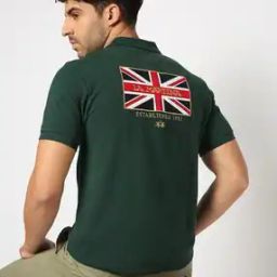 Logo Embroidered Slim Fit Solid Polo T-Shirt-image-25
