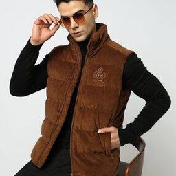 Cotton Stretch Corduroy Regular Fit Solid Jacket-picture-35